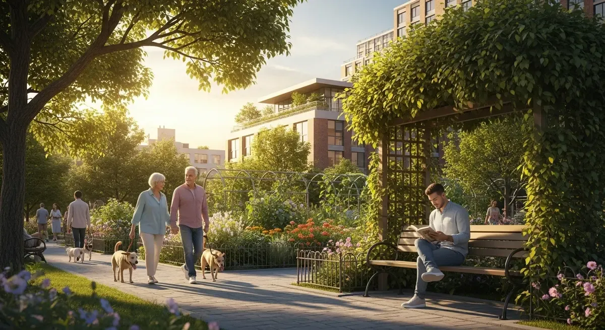 The importance of green spaces in urban environments